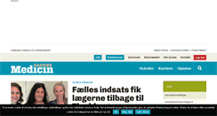 Desktop Screenshot of dagensmedicin.dk