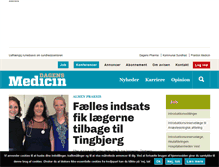 Tablet Screenshot of dagensmedicin.dk